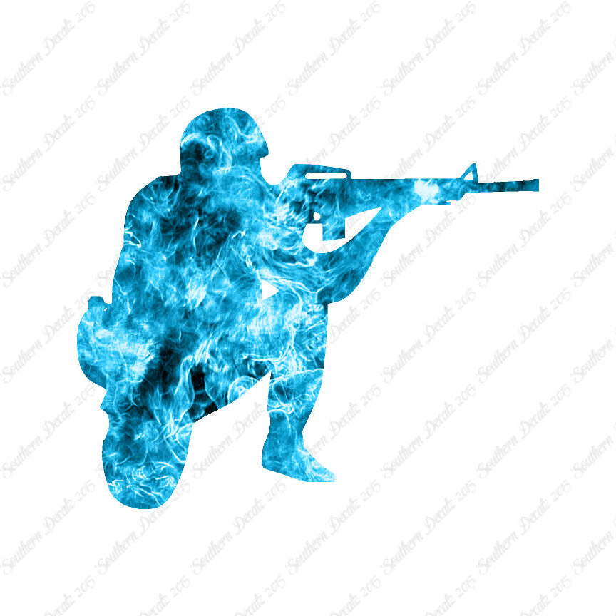 Kneeling Shooter Rifle