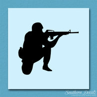 Kneeling Shooter Rifle