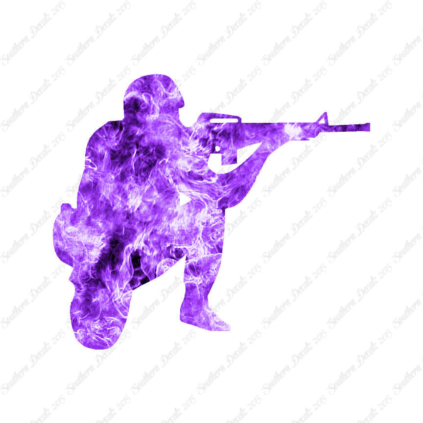 Kneeling Shooter Rifle