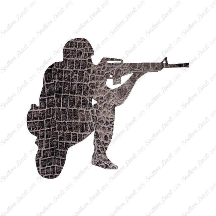 Kneeling Shooter Rifle