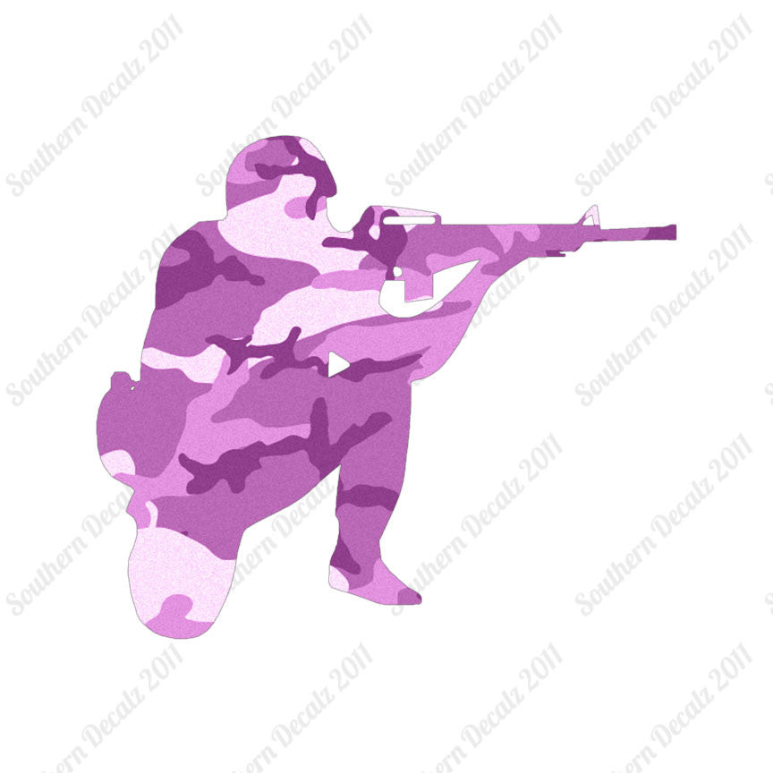 Kneeling Shooter Rifle
