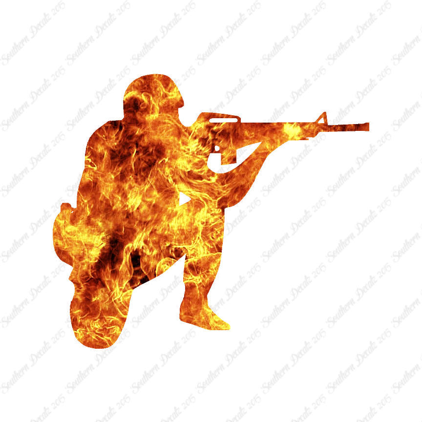 Kneeling Shooter Rifle