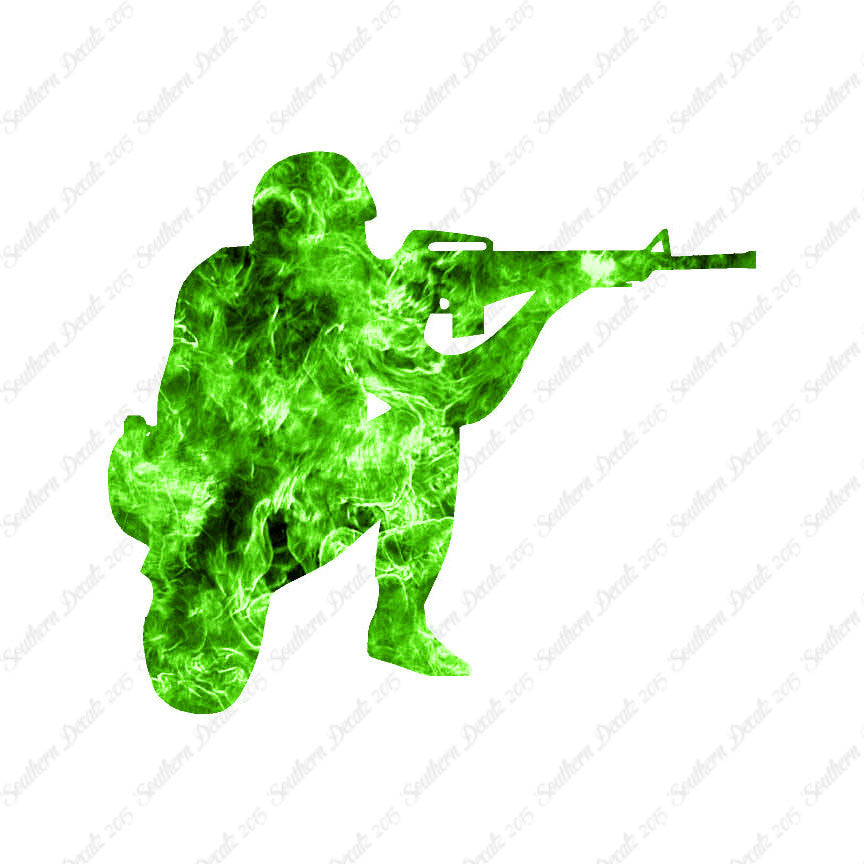 Kneeling Shooter Rifle