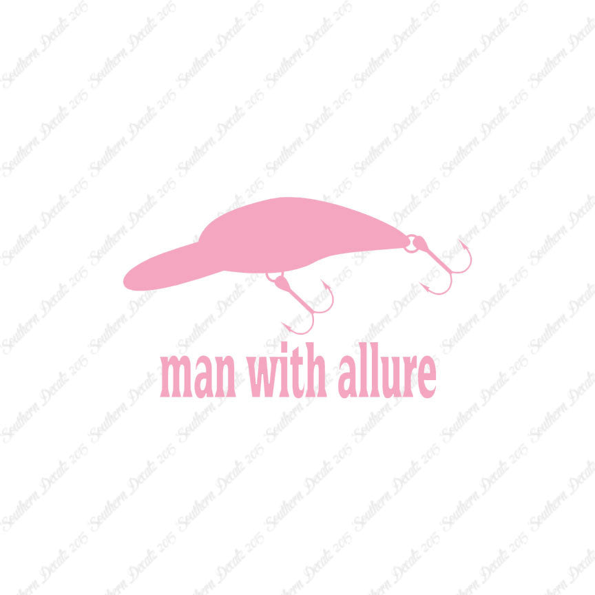Man With Allure Lure Fishing