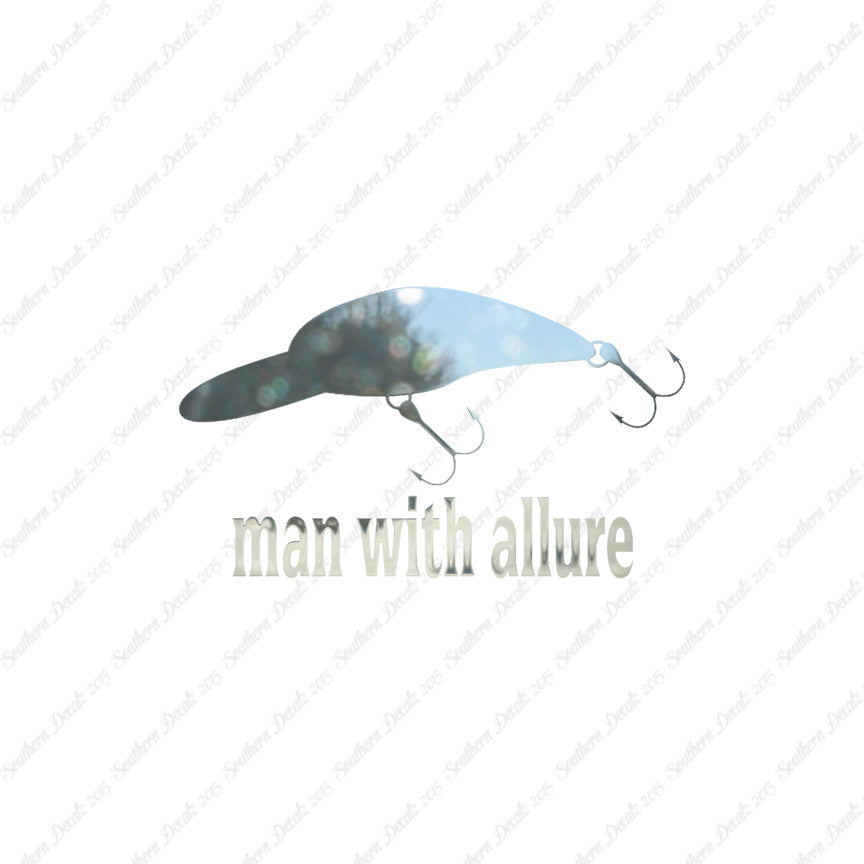 Man With Allure Lure Fishing