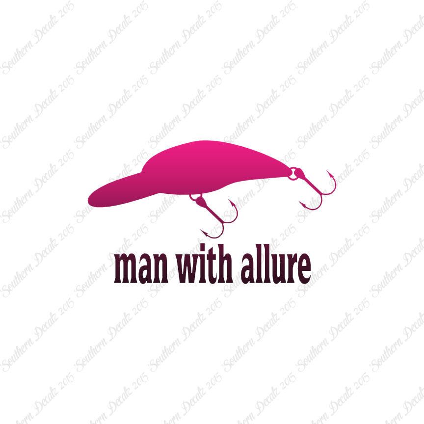 Man With Allure Lure Fishing