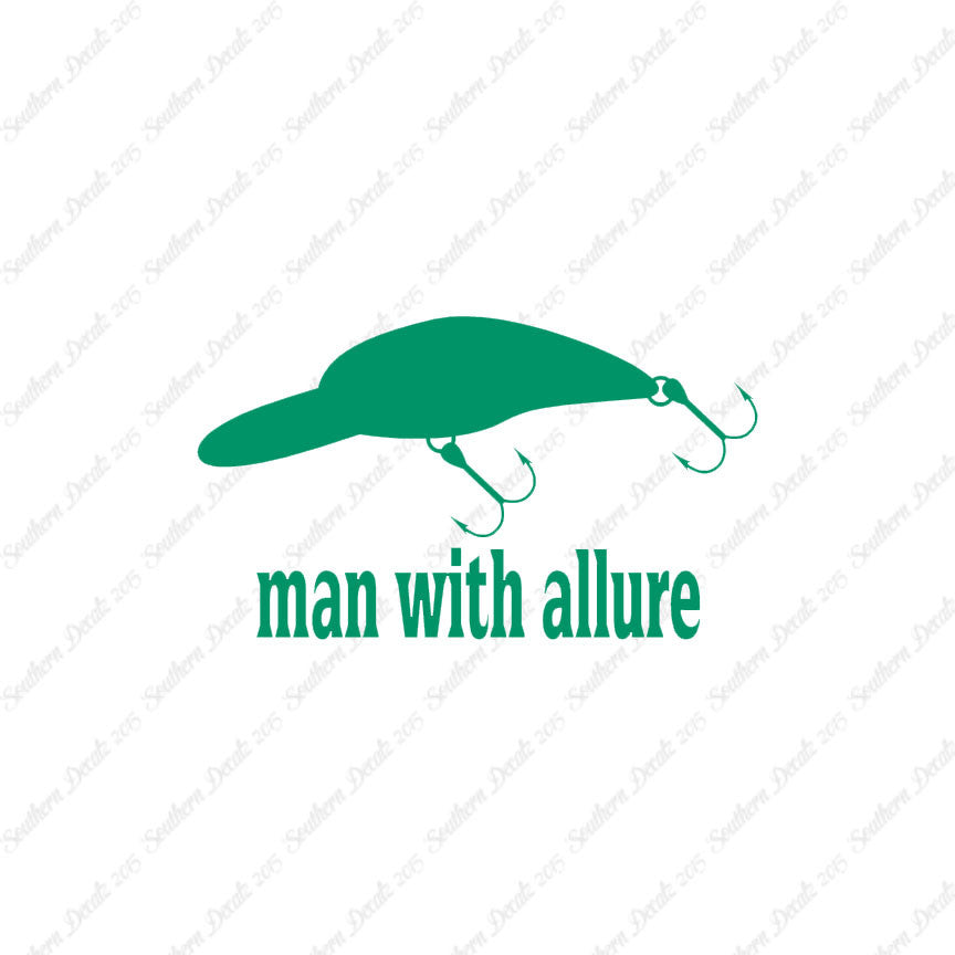 Man With Allure Lure Fishing