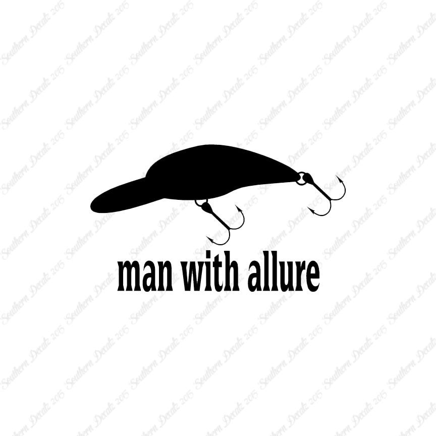 Man With Allure Lure Fishing