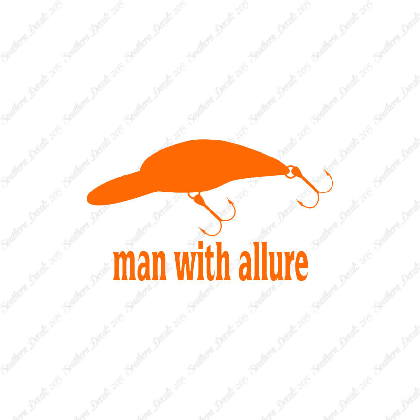 Man With Allure Lure Fishing