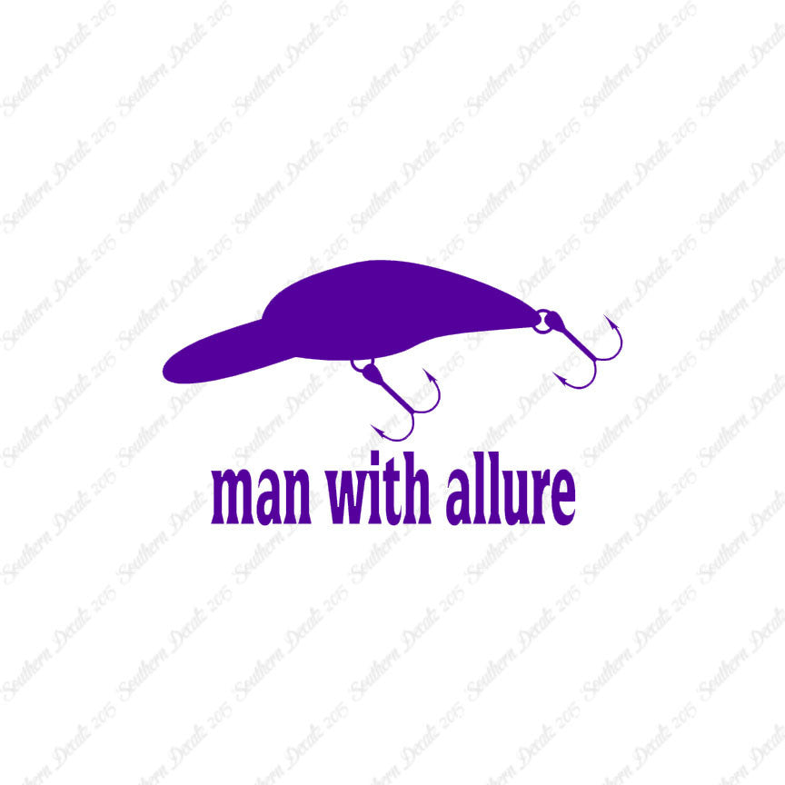 Man With Allure Lure Fishing