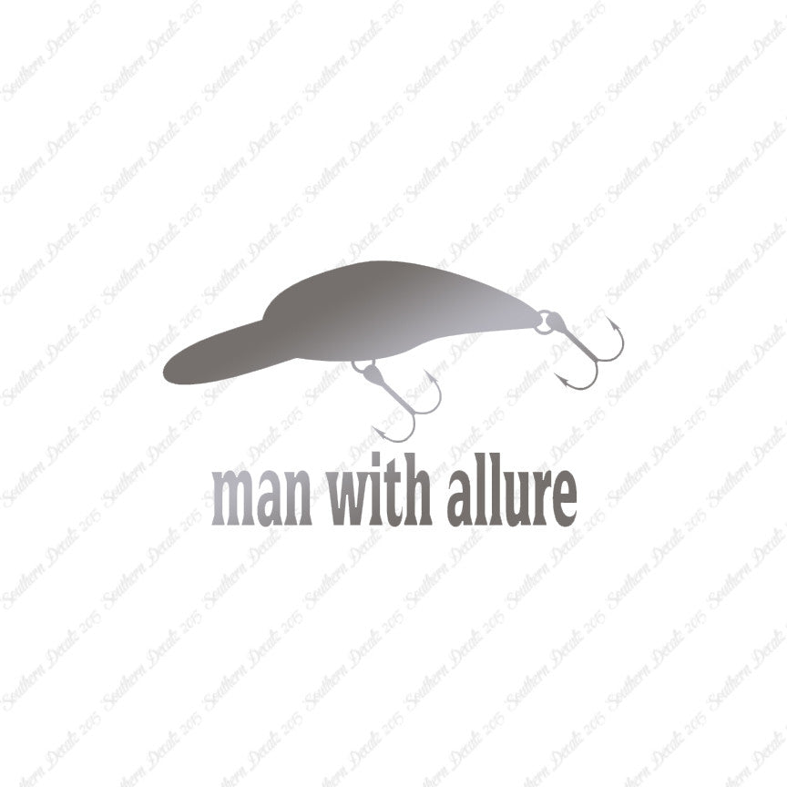 Man With Allure Lure Fishing