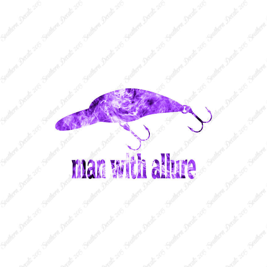 Man With Allure Lure Fishing