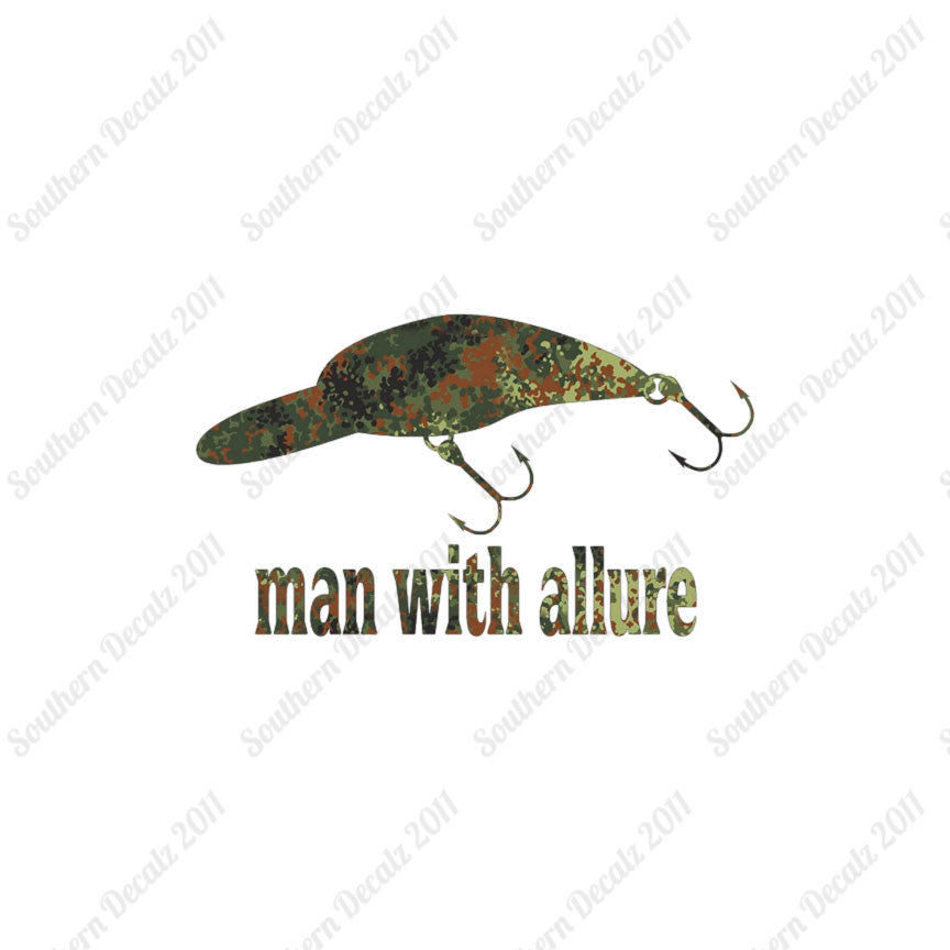 Man With Allure Lure Fishing