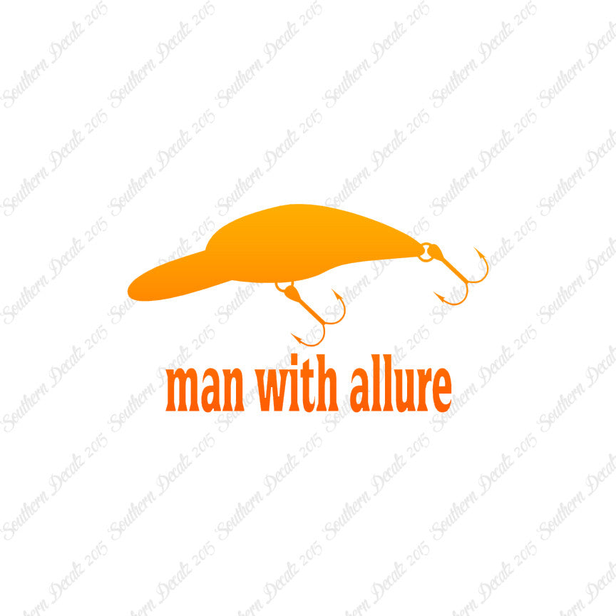 Man With Allure Lure Fishing