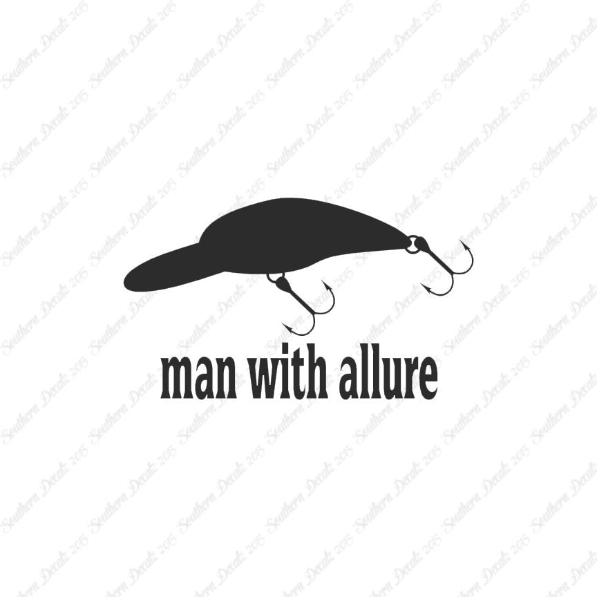 Man With Allure Lure Fishing
