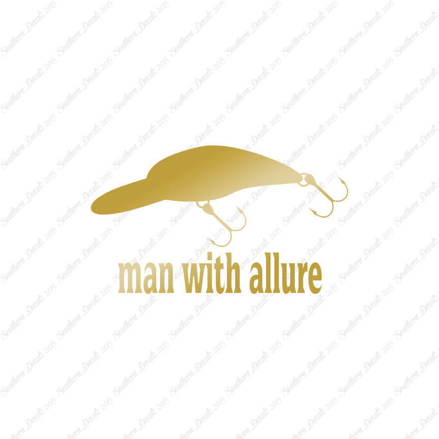 Man With Allure Lure Fishing