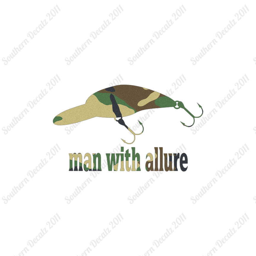 Man With Allure Lure Fishing