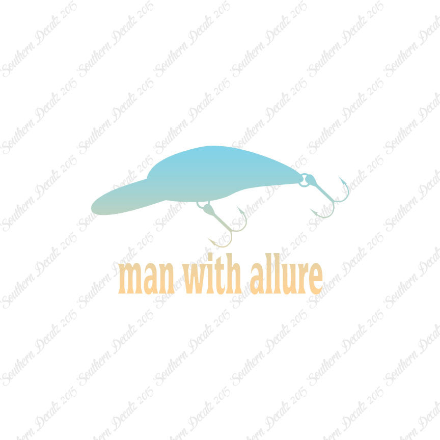 Man With Allure Lure Fishing