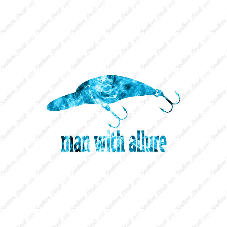 Man With Allure Lure Fishing