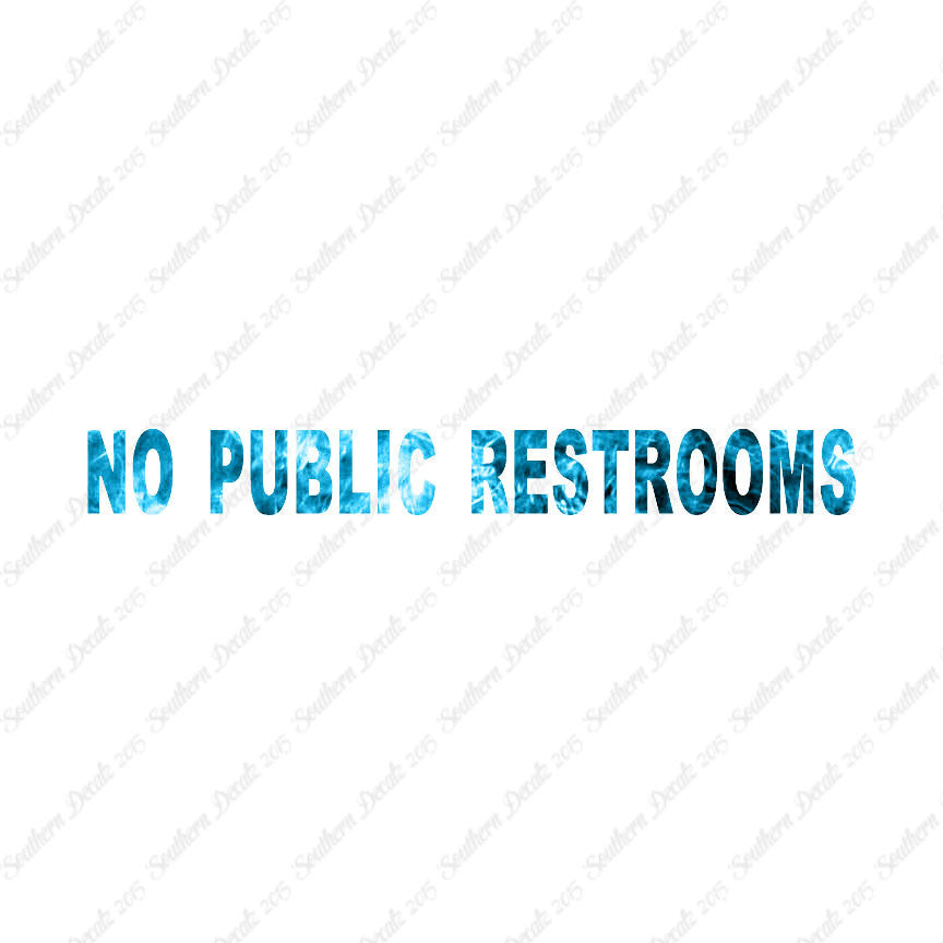 No Public Restroom Washroom