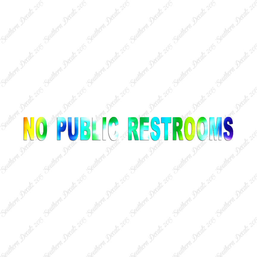 No Public Restroom Washroom