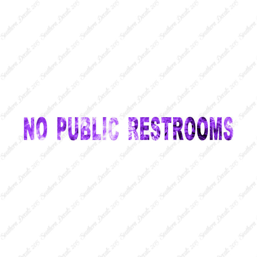 No Public Restroom Washroom