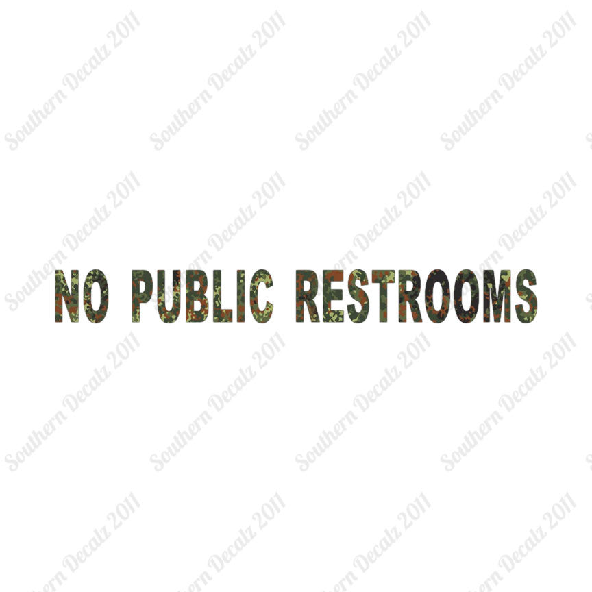 No Public Restroom Washroom