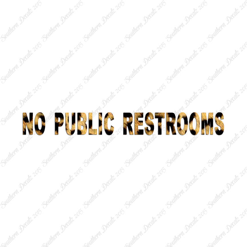 No Public Restroom Washroom