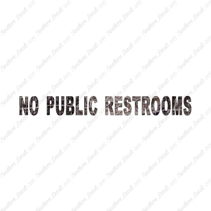 No Public Restroom Washroom