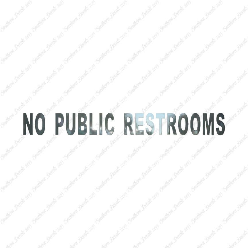 No Public Restroom Washroom