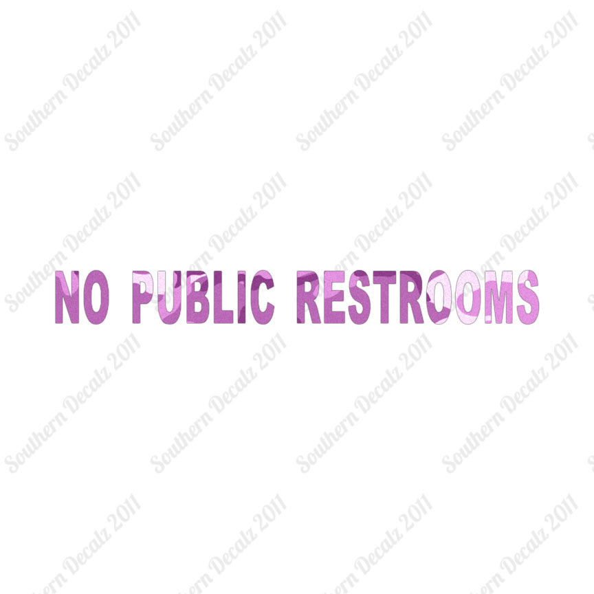 No Public Restroom Washroom