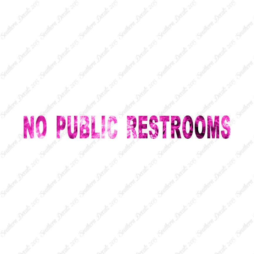 No Public Restroom Washroom