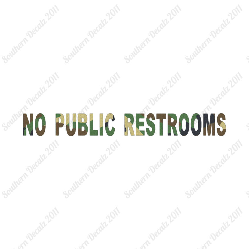 No Public Restroom Washroom