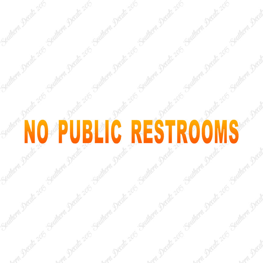 No Public Restroom Washroom