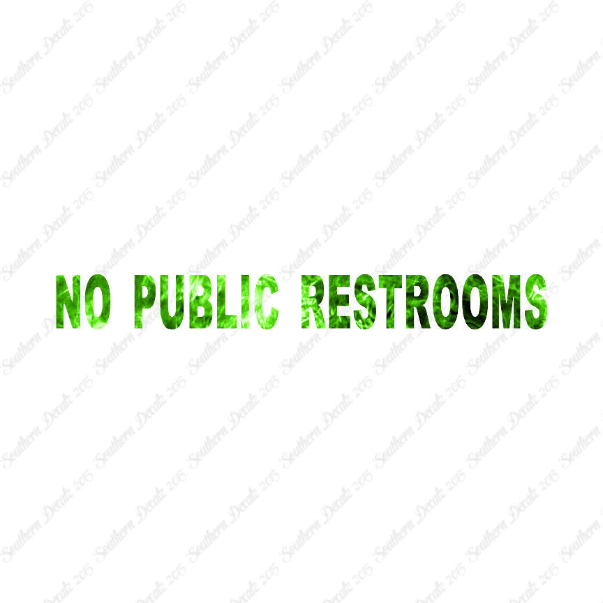 No Public Restroom Washroom