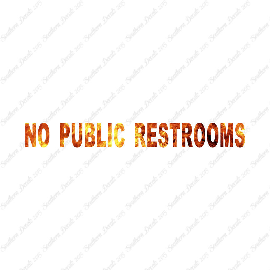 No Public Restroom Washroom
