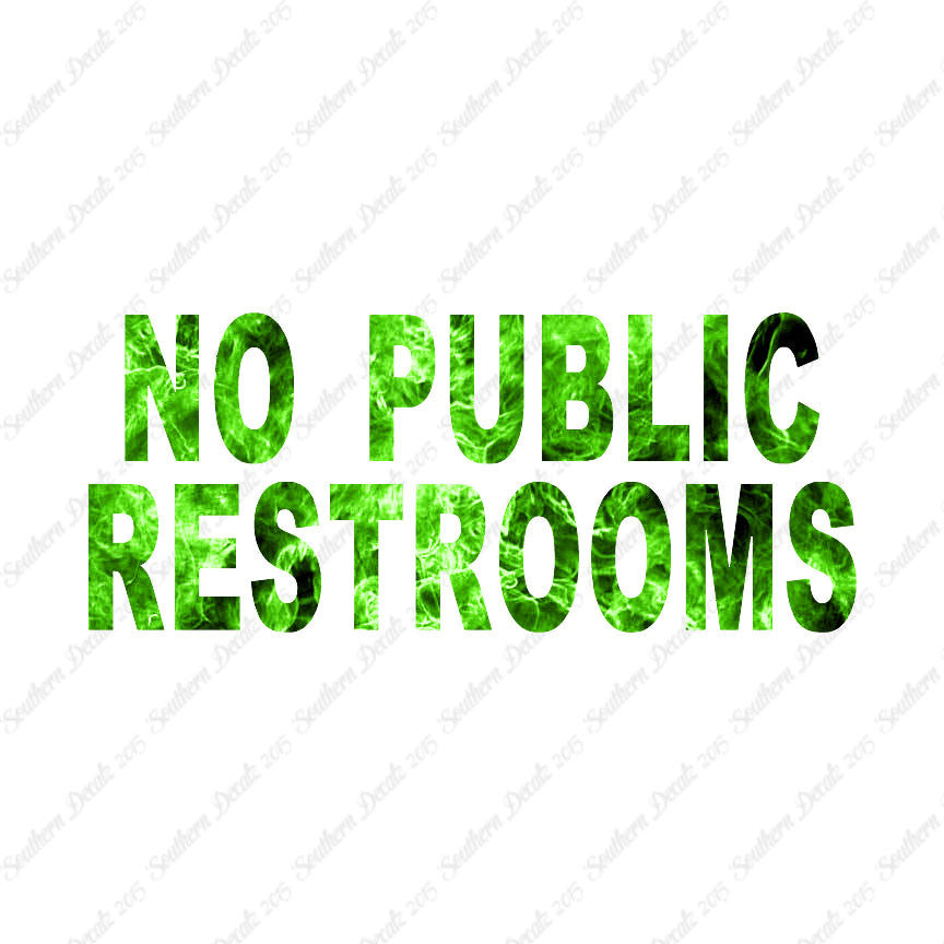No Public Restrooms Washroom
