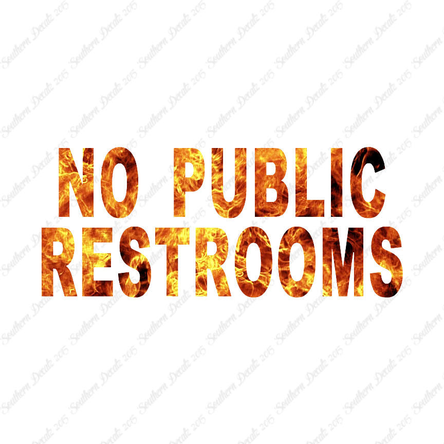 No Public Restrooms Washroom