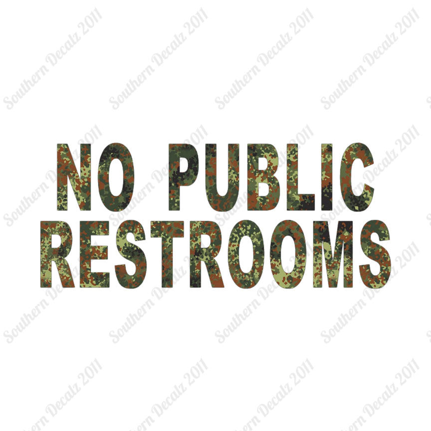 No Public Restrooms Washroom