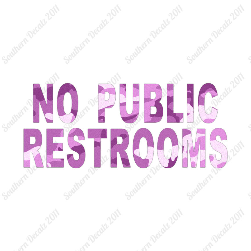 No Public Restrooms Washroom