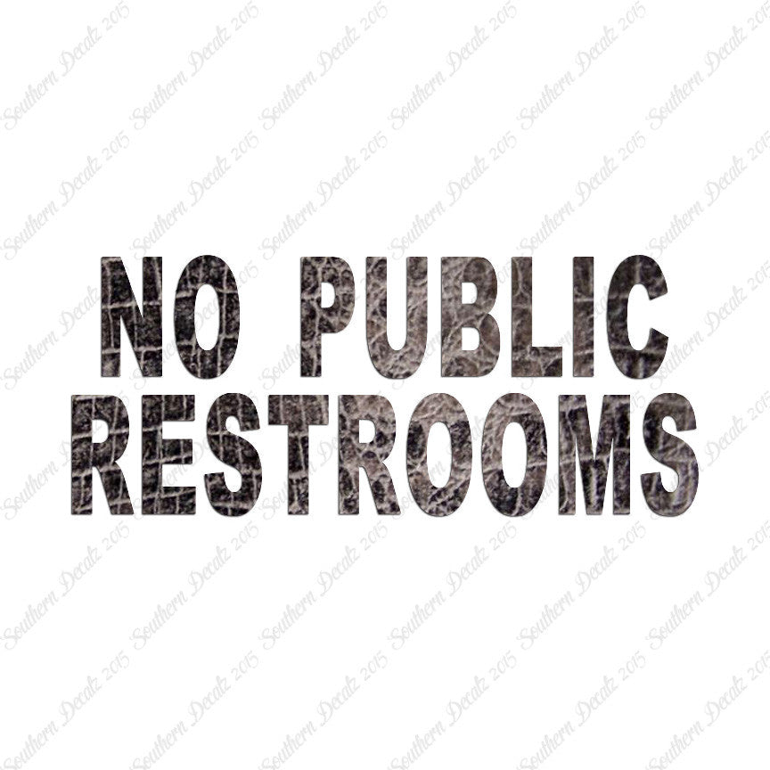 No Public Restrooms Washroom