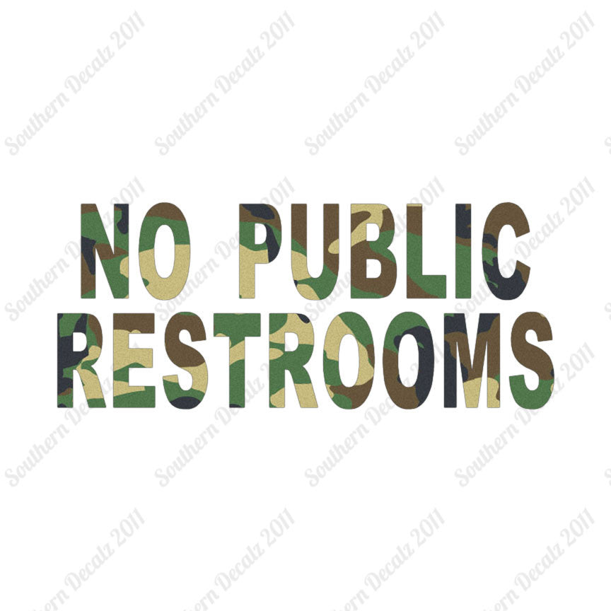 No Public Restrooms Washroom