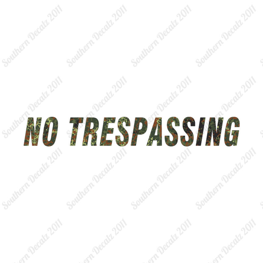 No Trespassing