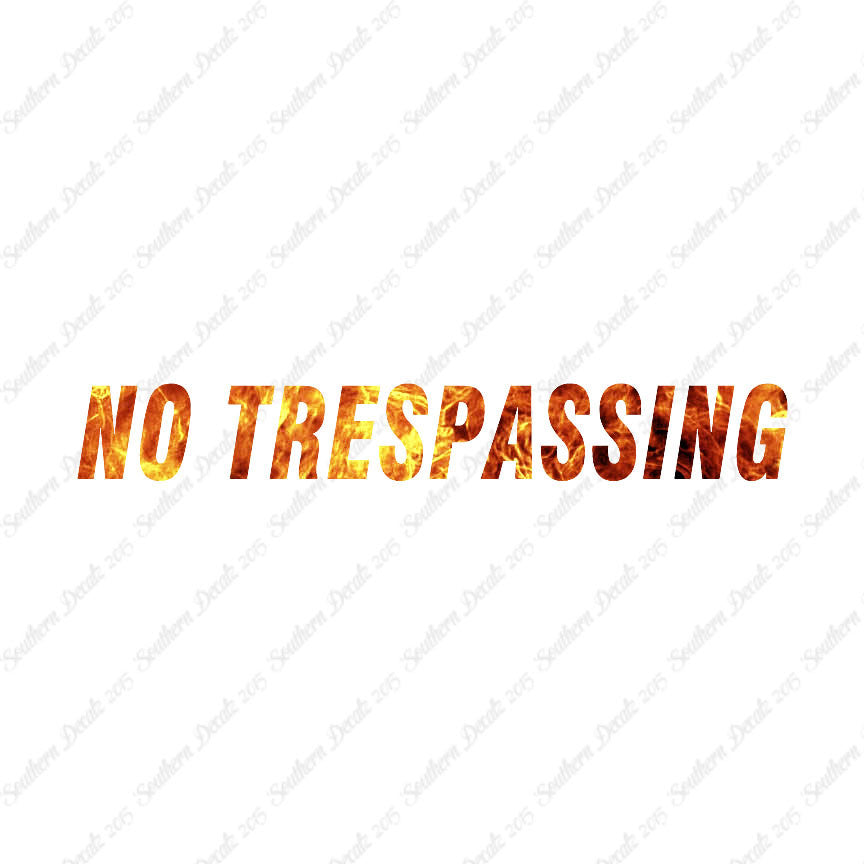 No Trespassing