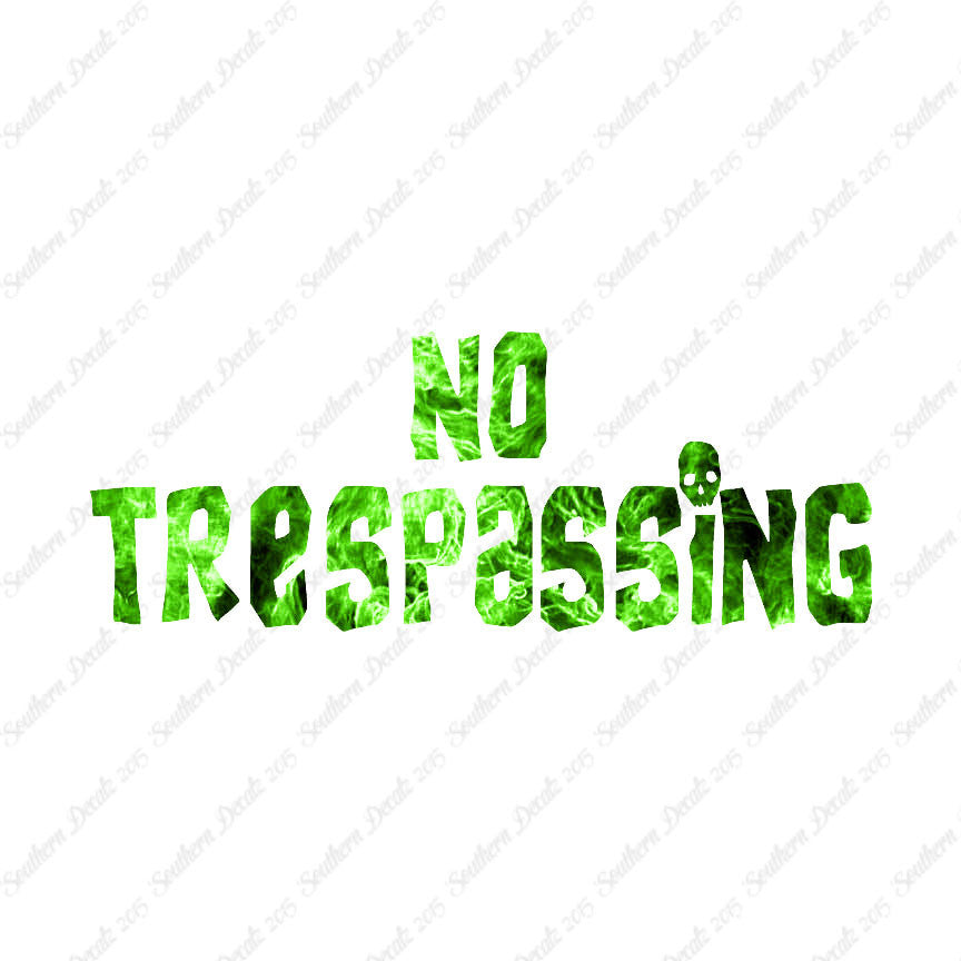 No Trespassing Skull