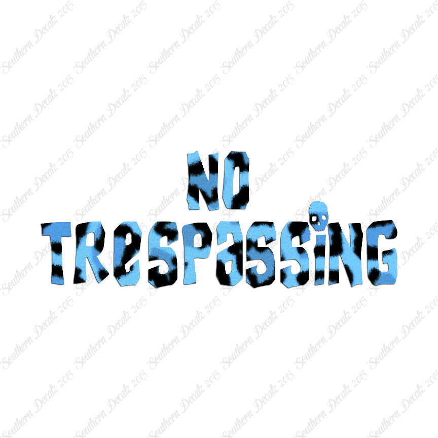 No Trespassing Skull