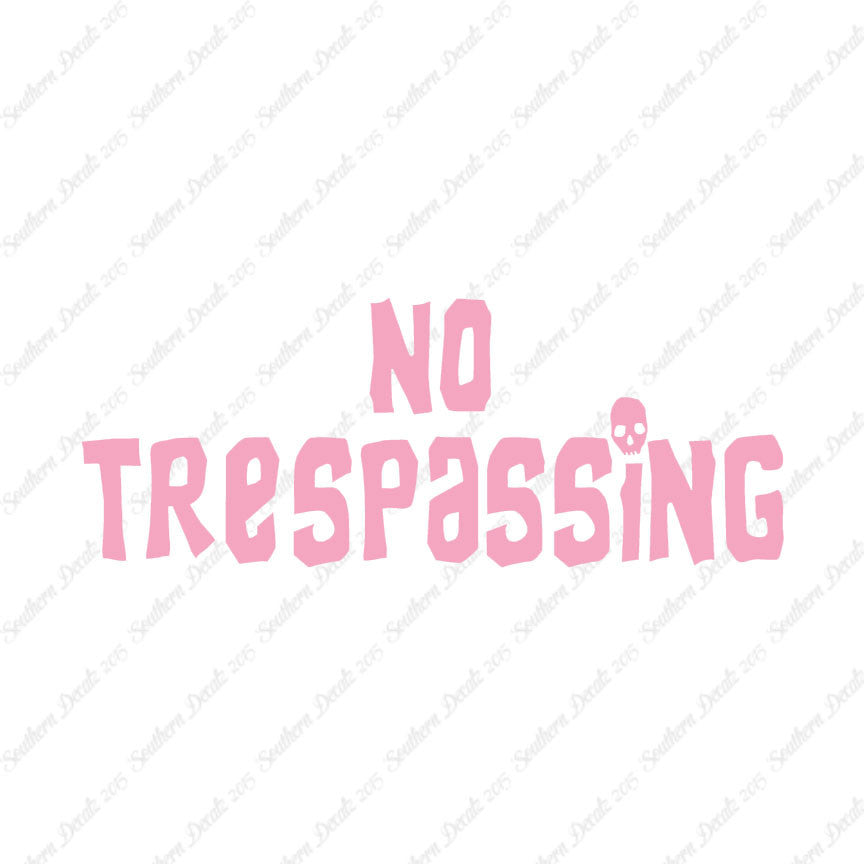 No Trespassing Skull