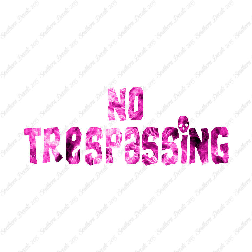 No Trespassing Skull