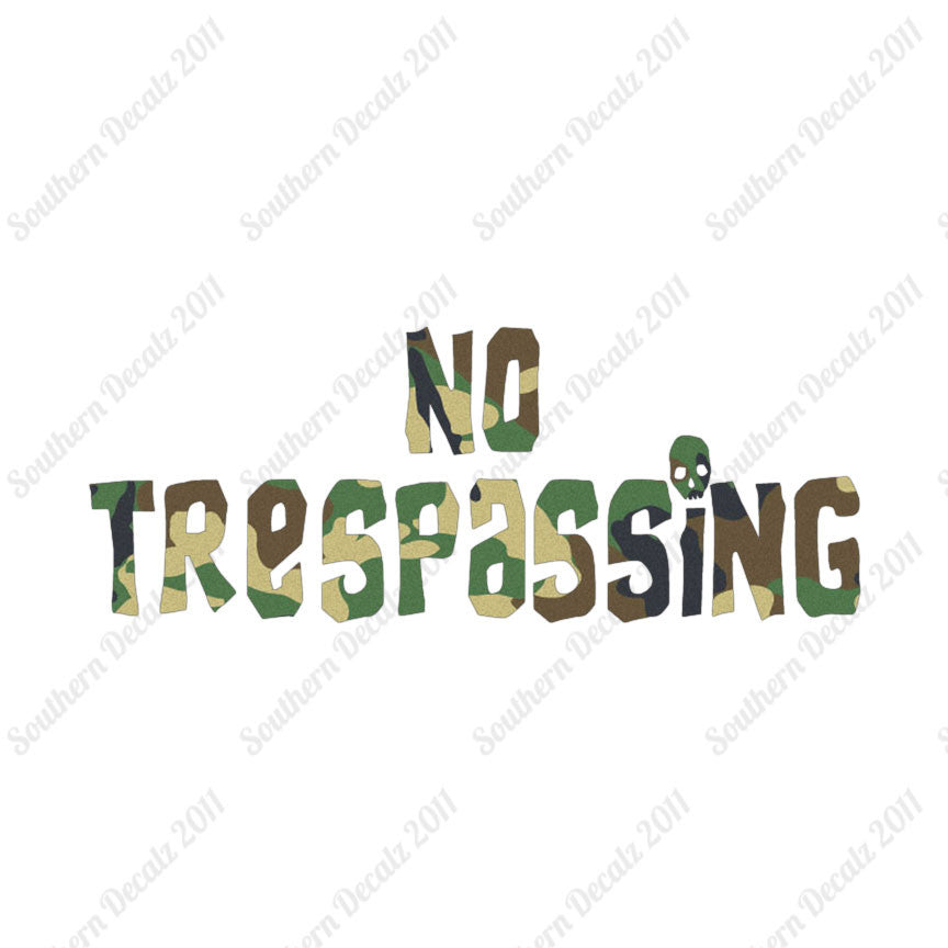 No Trespassing Skull