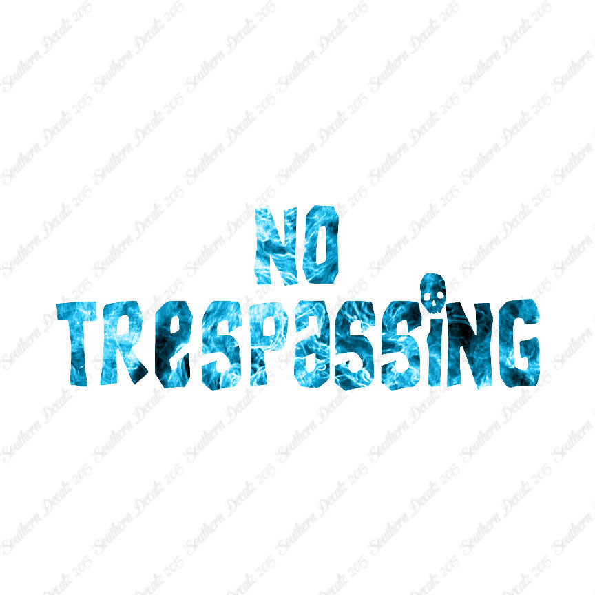 No Trespassing Skull